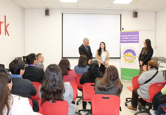 Defensoría Regional de Ñuble y Corporación Llequén organizaron conversatorio con jóvenes infractores de ley