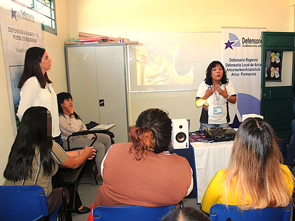 Profesionales de la Defensoría informaron sus derechos a mujeres indígenas privadas de libertad