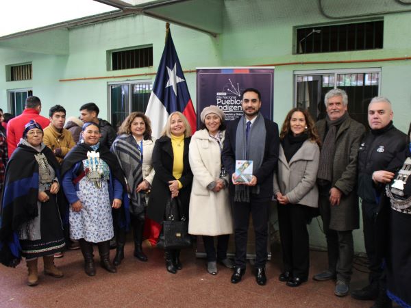 Autoridades ceremoniales mapuches, civiles y de Gendarmería tomaron parte en la actividad realizada en Colina 2.