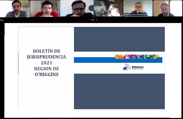 El tercer boletín de la Unidad de Estudios de la Defensoría Regional de O´Higgins fue presentado en una clínica jurídica.