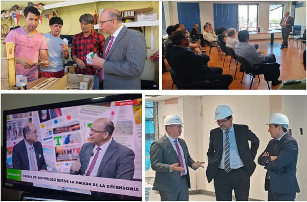 Una intensa agenda cumpli&oacute; el Defensor Nacional (S) en su visita a la regi&oacute;n de O'Higgins.