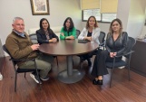 La Defensora Metropolitana Norte, Daniela Báez,  junto a la fiscal Oriente Lorena Parra y equipos.